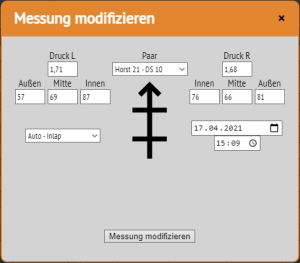 Fenster Messung bearbeiten